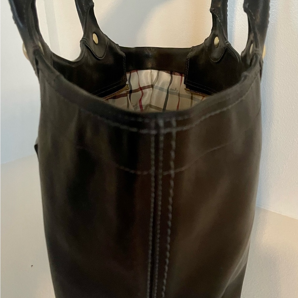 COACH - Black Leather Shoulder Bag / Tote Bag - Picture 7 of 8